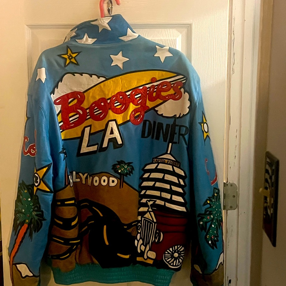 Jeff Hamilton reversible leather jacket
